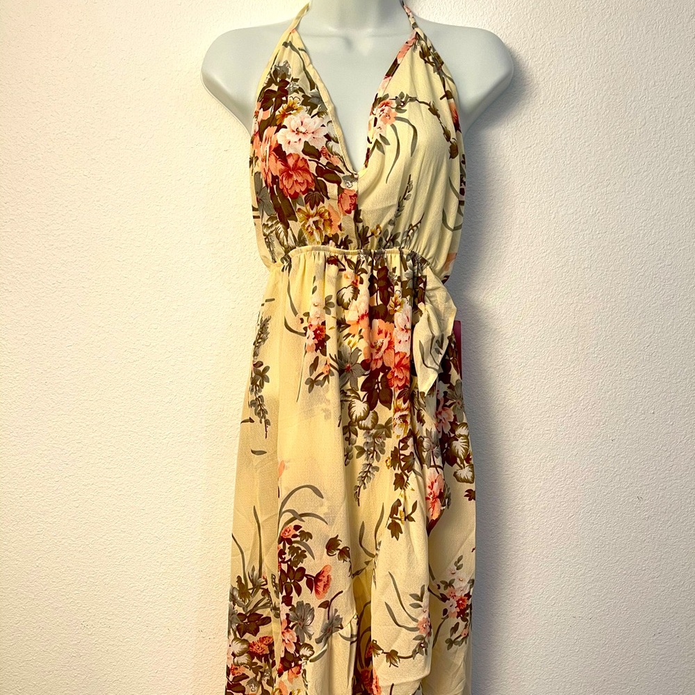 Ivory floral dress